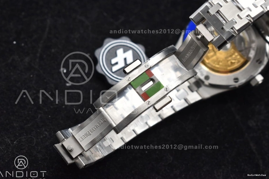 Clone SA3120 SS Edition 15450 37mm Bracelet Super Oak ZF Textured BestValue Blue Royal 1:1 Best Dial on 1029 SS 0817